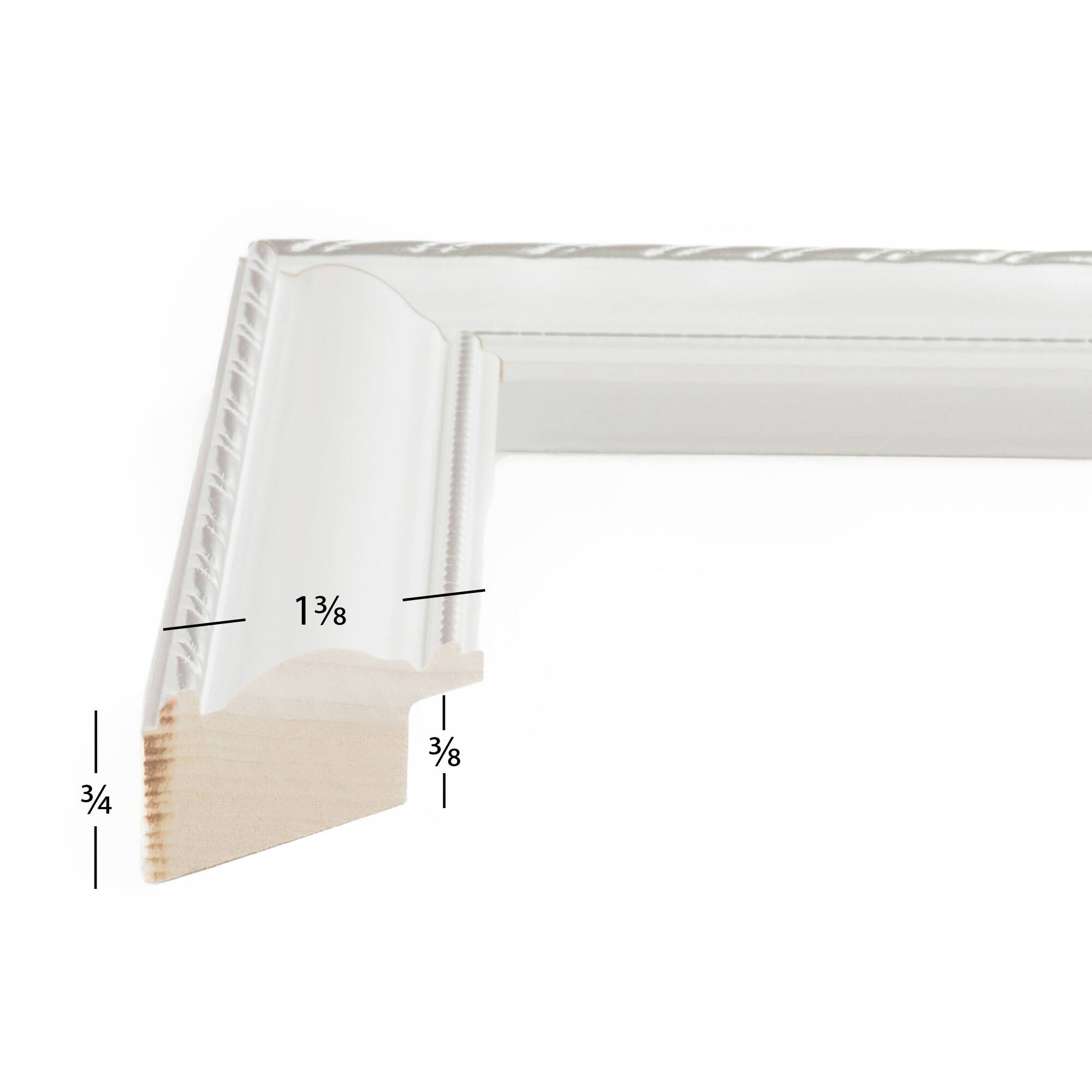 4 Pack Craig Frames Victoria White & Silver Picture Frame with Mat